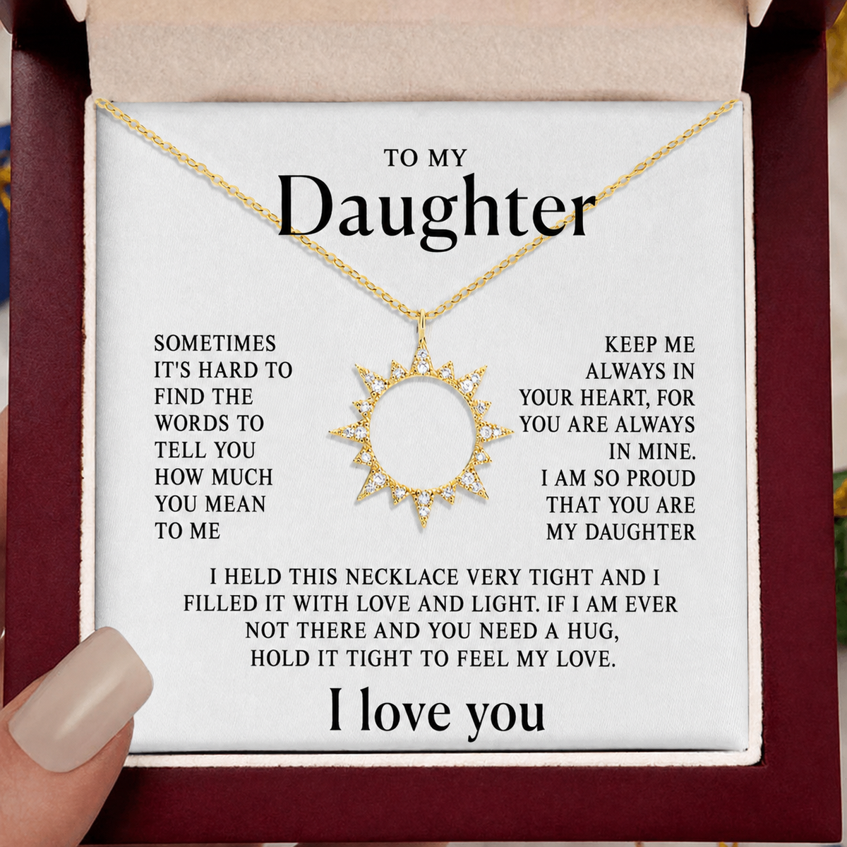 To my daughter - My sun