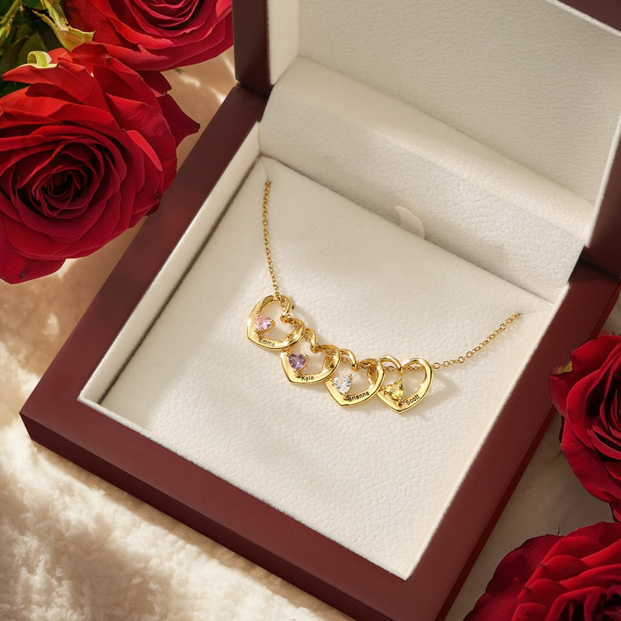 "Heart of the Family" - Personalized Birthstone Necklace