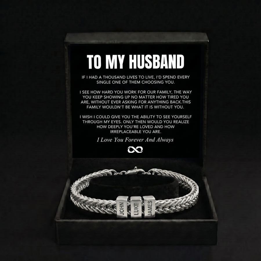 Family Name Bracelet - For the Man Who Holds Us Together