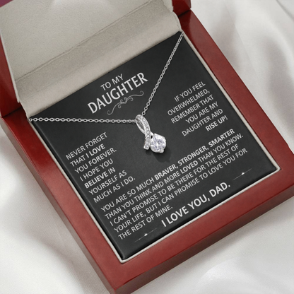 To My Daughter - Love pendant necklace