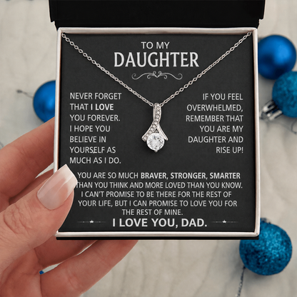 To My Daughter - Love pendant necklace