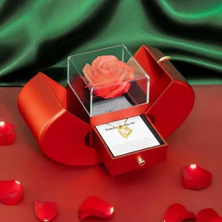 Eternal Rose Gift Box & Love Necklace