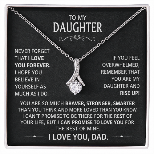 To My Daughter - Love pendant necklace