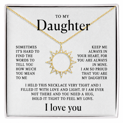 To my daughter - My sun