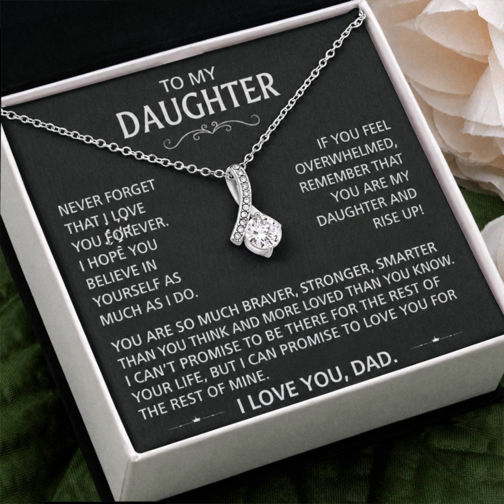 To My Daughter - Love pendant necklace