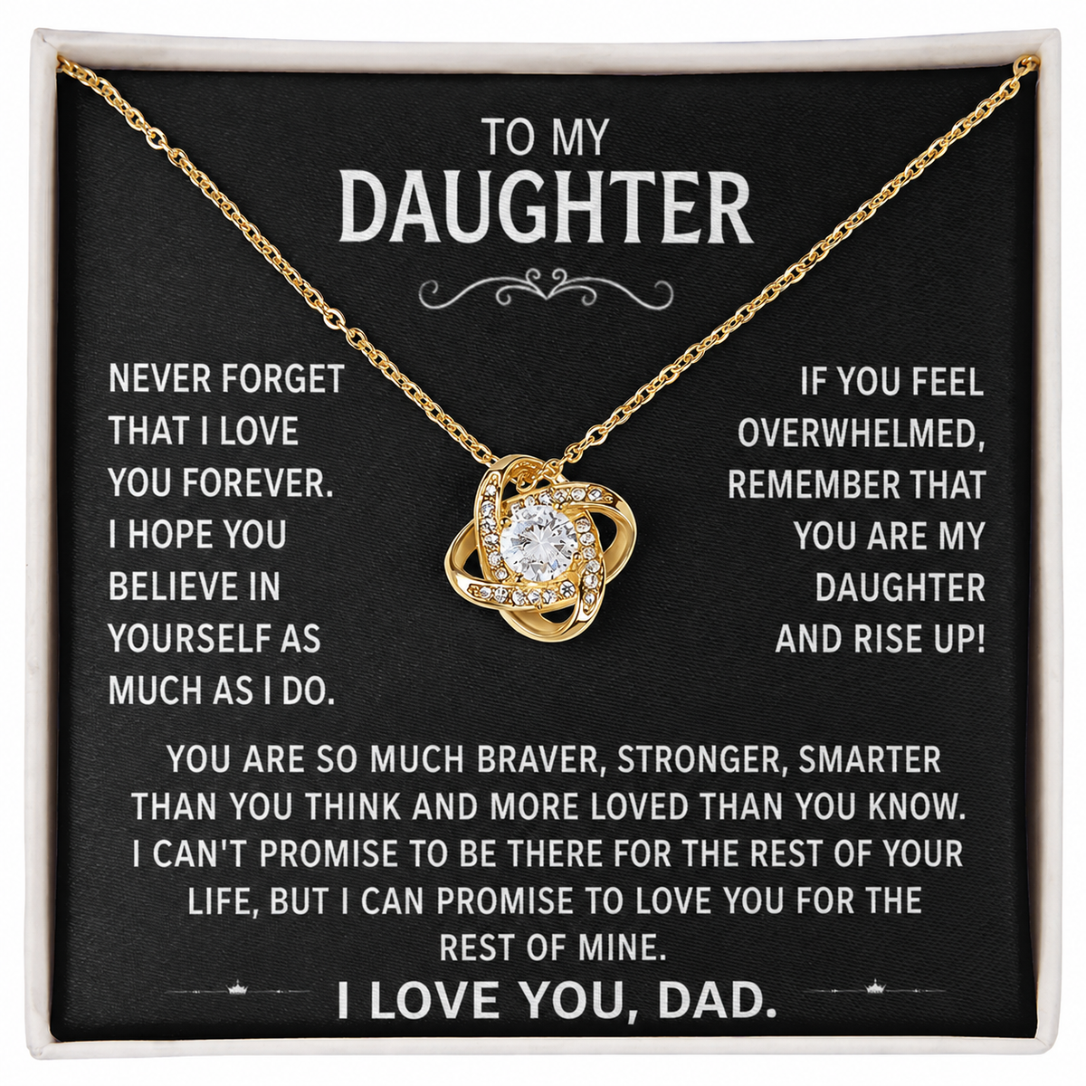 To my Daughter - Eternal Love Engraved