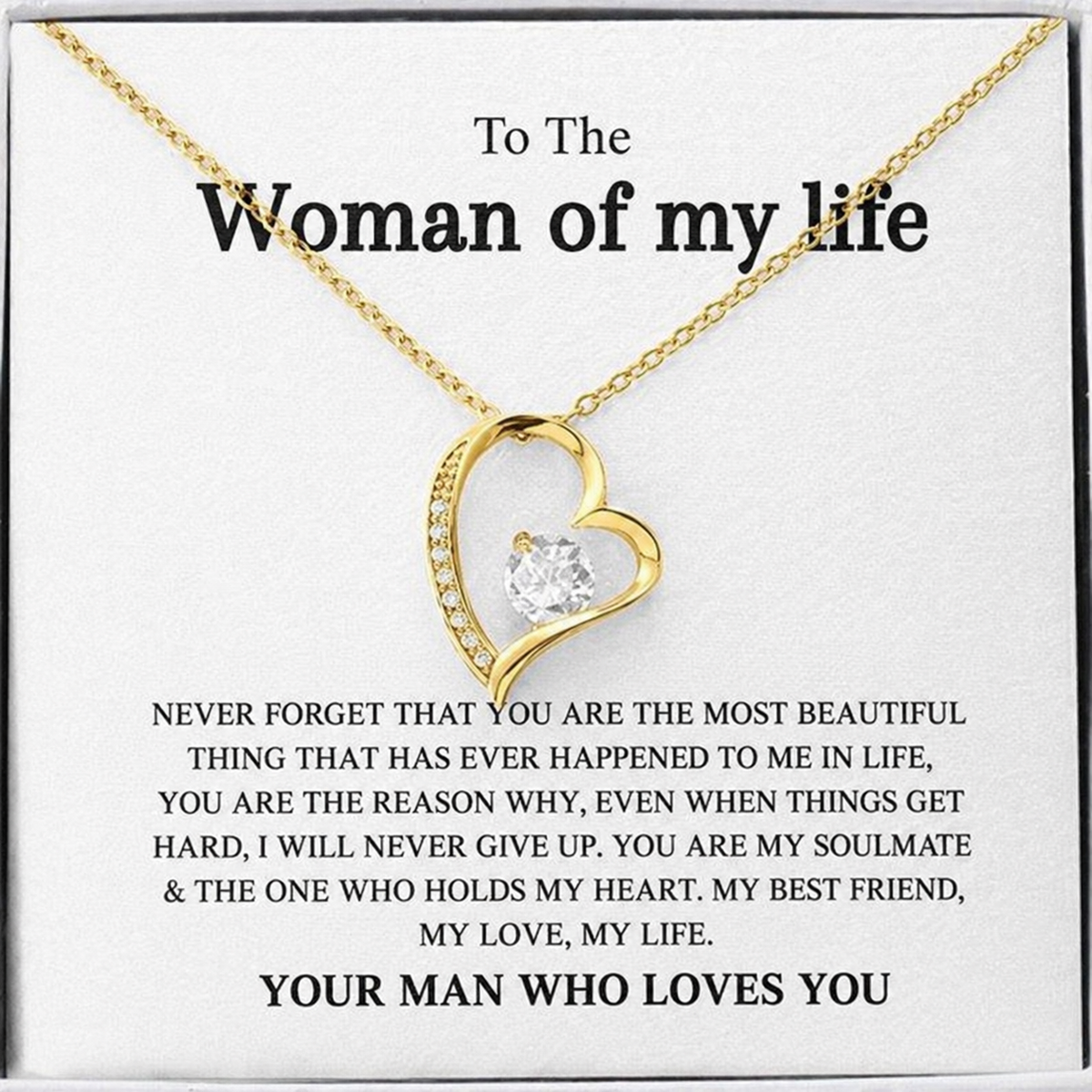 Eternal Rose Gift Box & Love Necklace