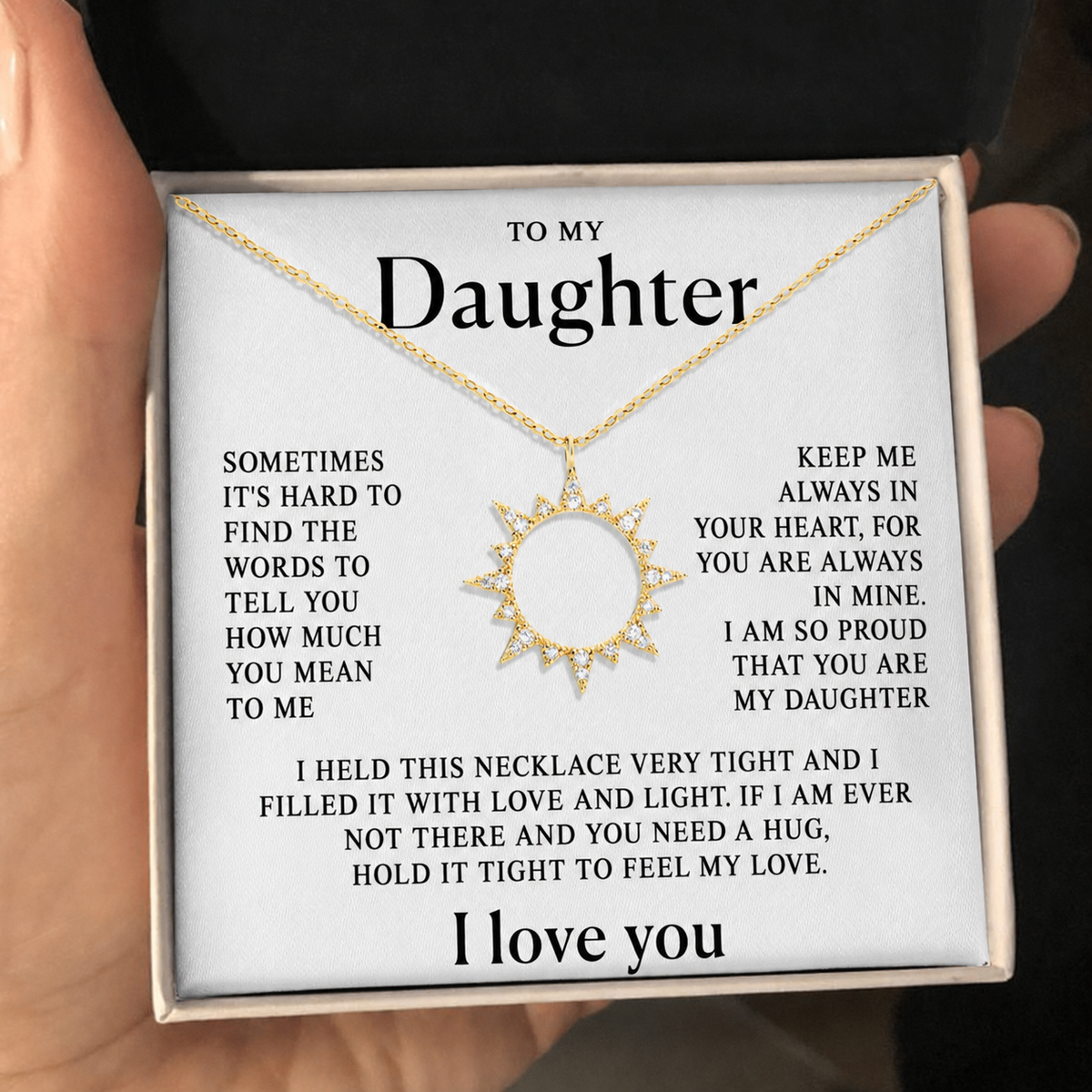 To my daughter - My sun