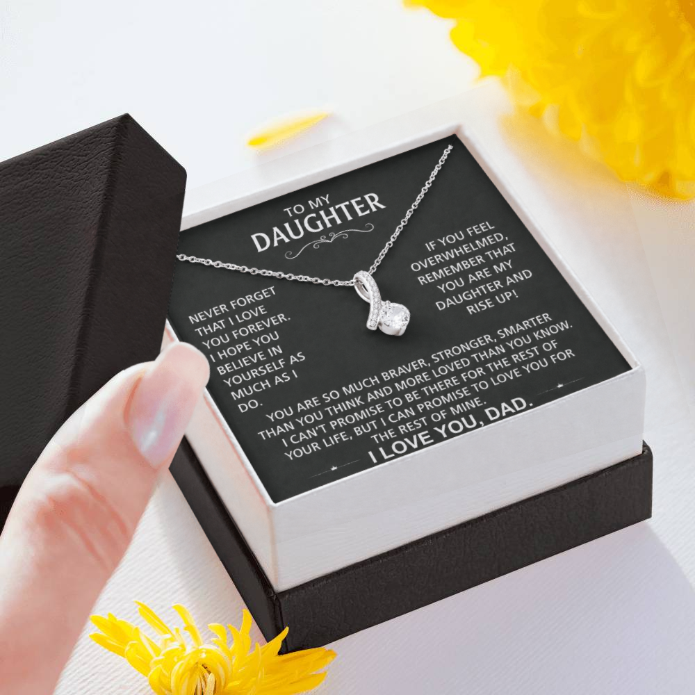 To My Daughter - Love pendant necklace
