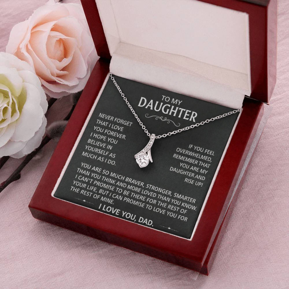 To My Daughter - Love pendant necklace