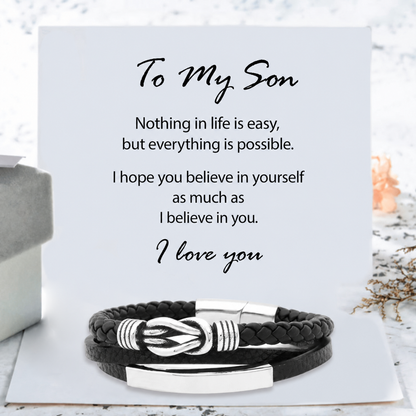 To my Son - Infinity Bracelet