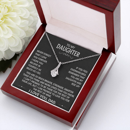 To My Daughter - Love pendant necklace