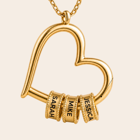 To My Wife, Birthstone Heart Necklace