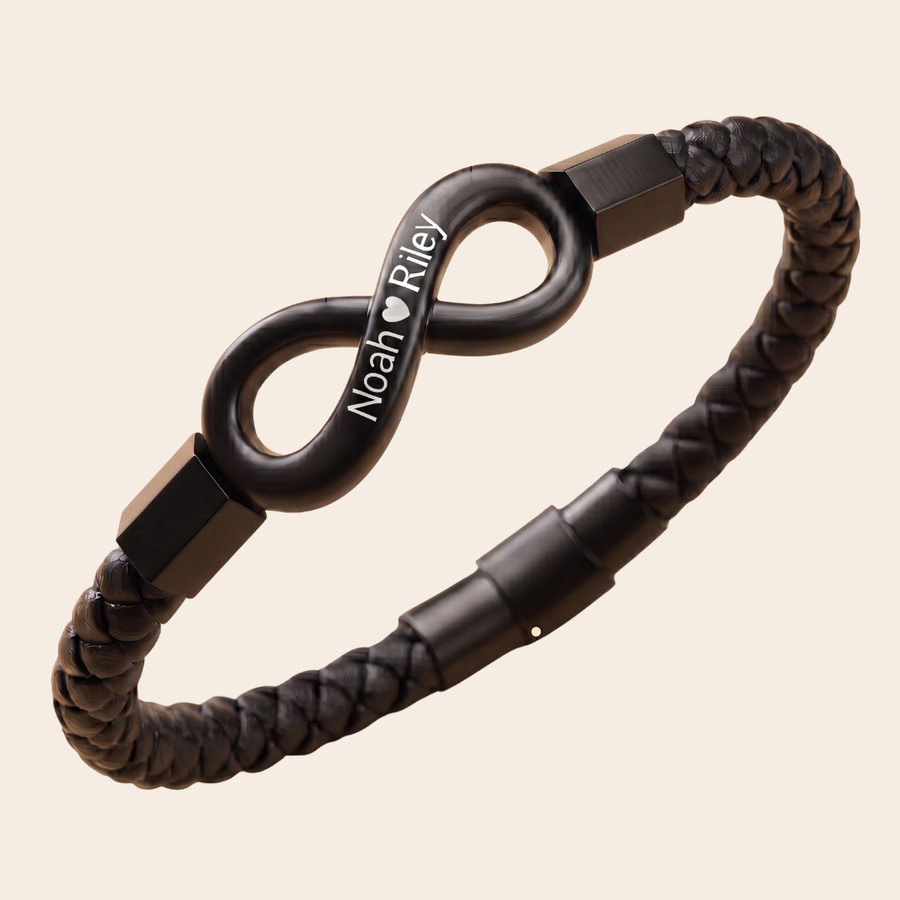 "To My Man" Infinity Personalized Bracelet